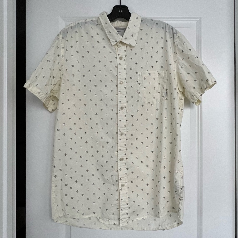 Quiksilver Peace Sign Button Up